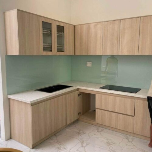 Tủ Bếp Nhôm Sơn Tĩnh Điện