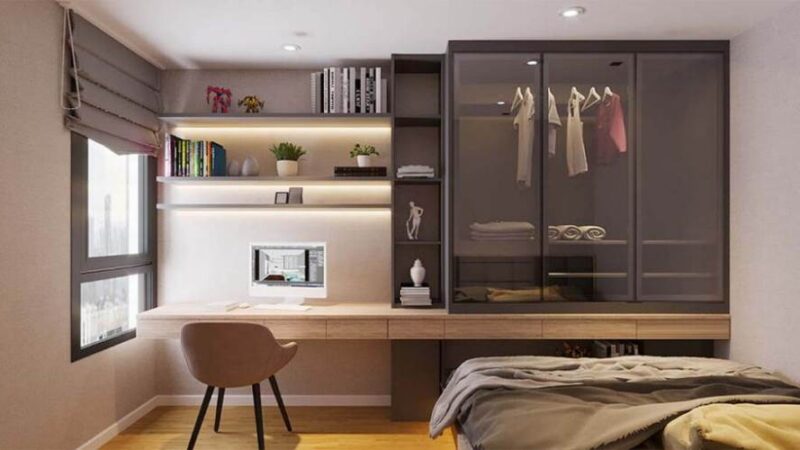 Tủ Quần Áo Nhôm Kính