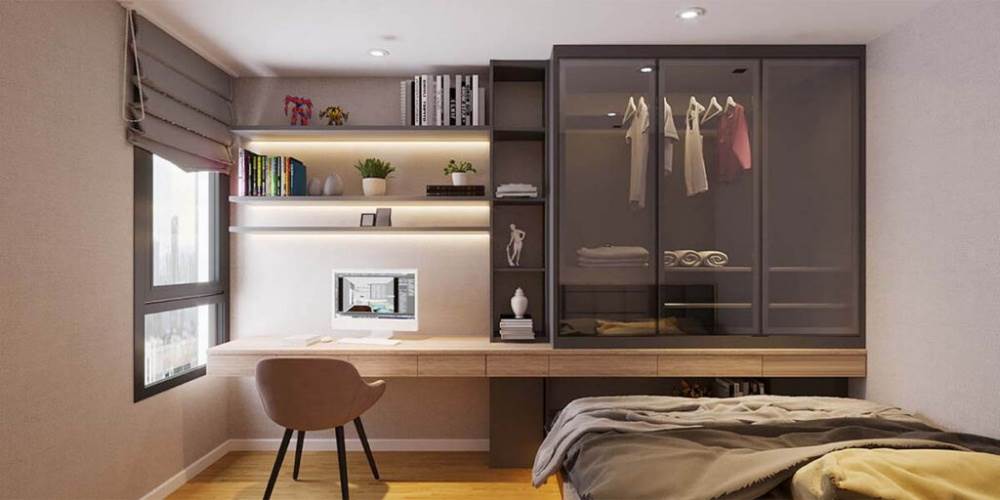 Tủ Quần Áo Nhôm Kính