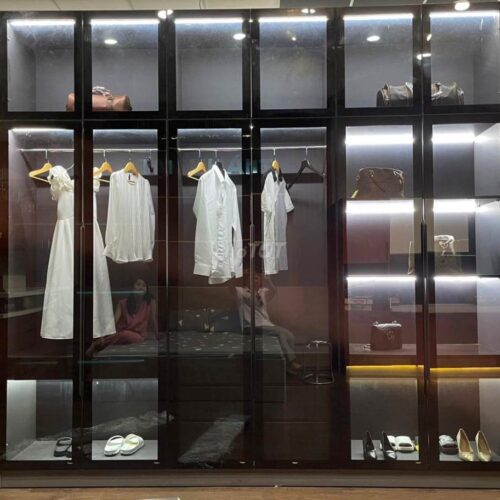 Tủ Quần Áo Nhôm Kính