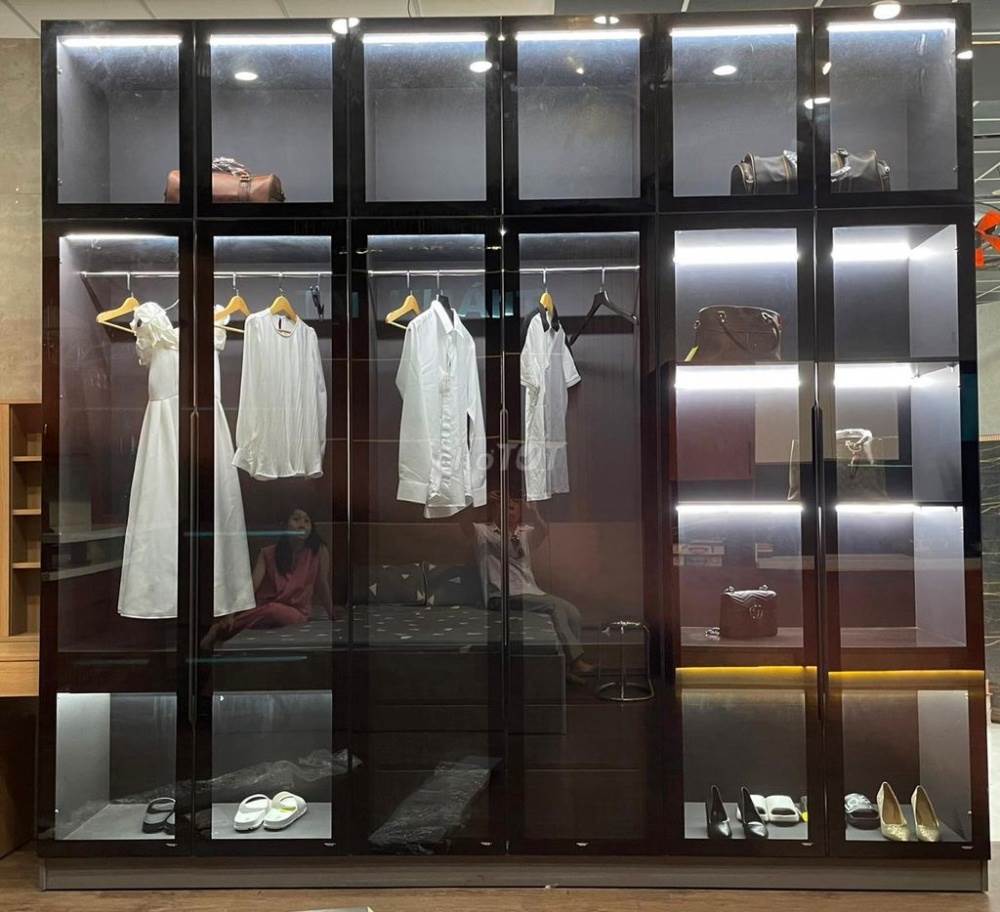 Tủ Quần Áo Nhôm Kính