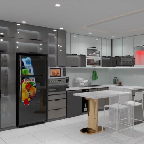 Tủ Bếp Nhôm Cao Cấp