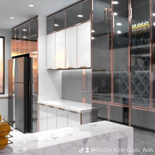 Tủ Bếp Nhôm Cao Cấp