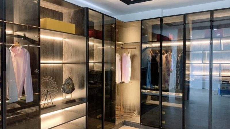 Tủ Quần Áo Nhôm Kính Cửa Lùa