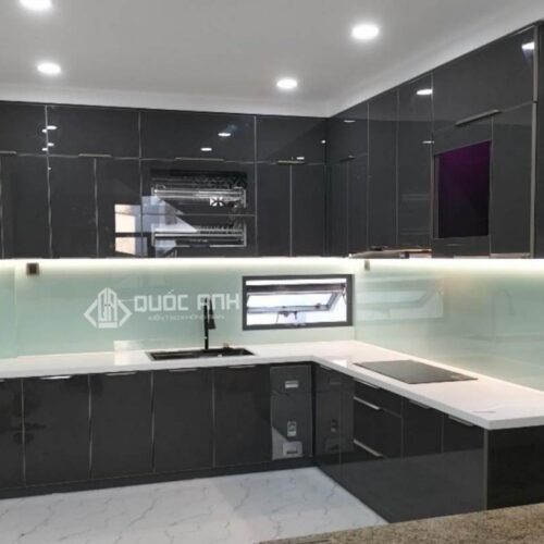 Tủ Bếp Nhôm Cánh Acrylic