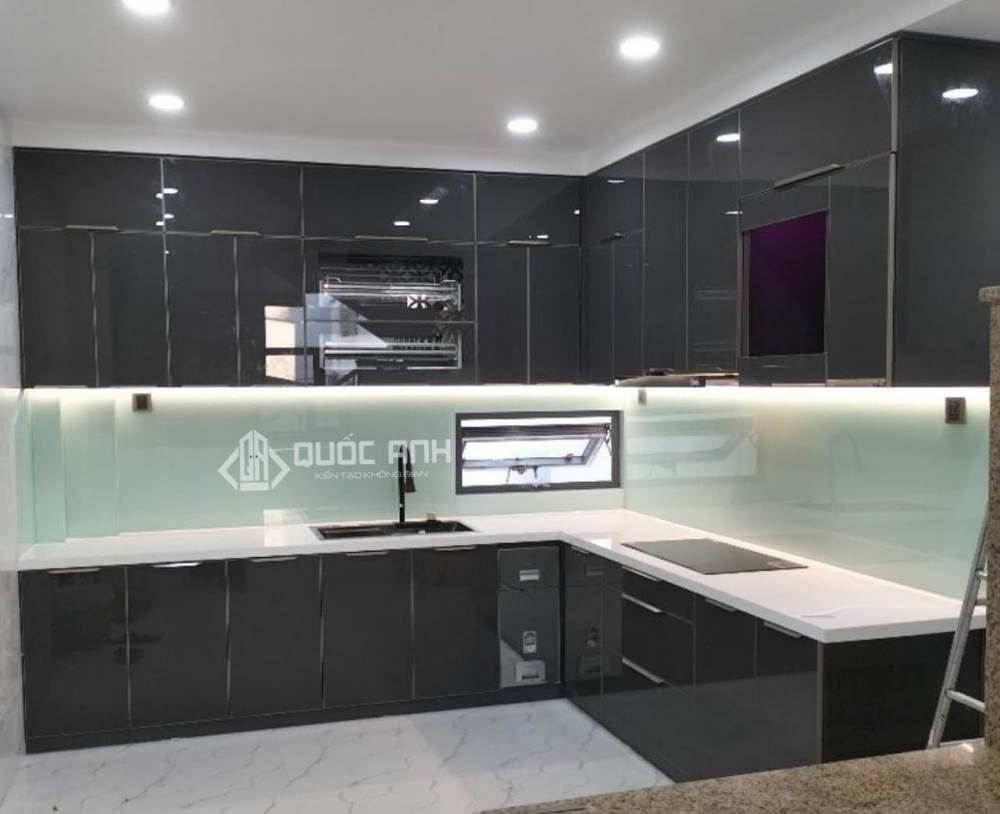 Tủ Bếp Nhôm Cánh Acrylic