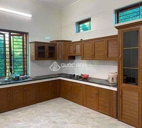 Tủ Bếp Nhôm Vân Gỗ Gold Door 