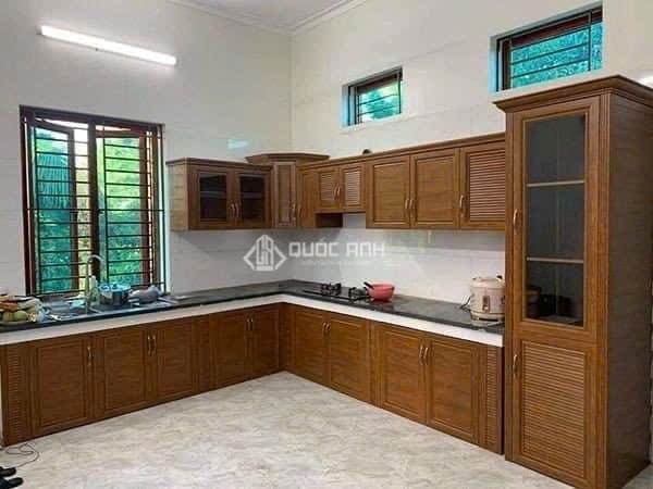 Tủ Bếp Nhôm Vân Gỗ Gold Door 