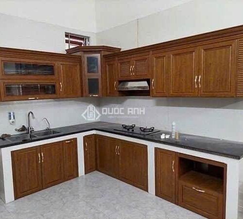 Tủ Bếp Nhôm Vân Gỗ Gold Door 