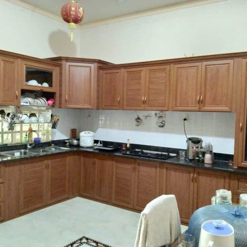 Tủ Bếp Nhôm Vân Gỗ Grando