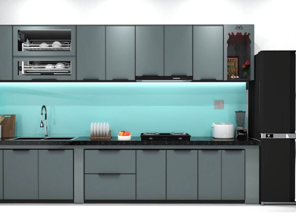 Tủ Bếp Cánh Kính