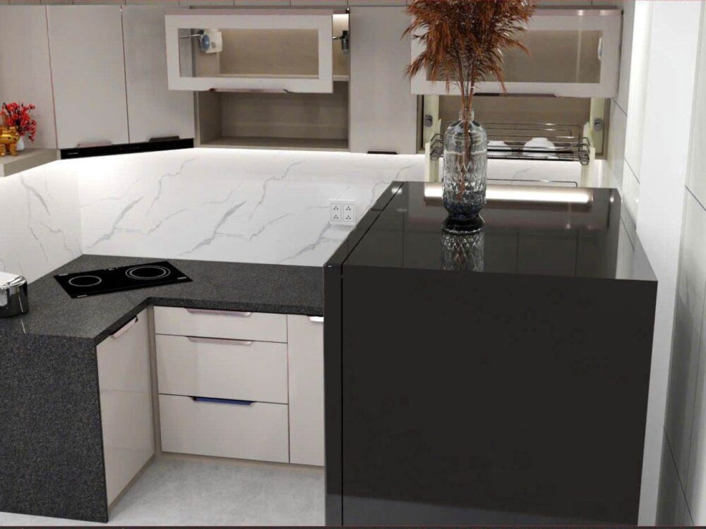 Tủ Bếp Góc Bát Giác