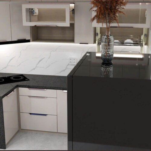 Tủ Bếp Góc Bát Giác