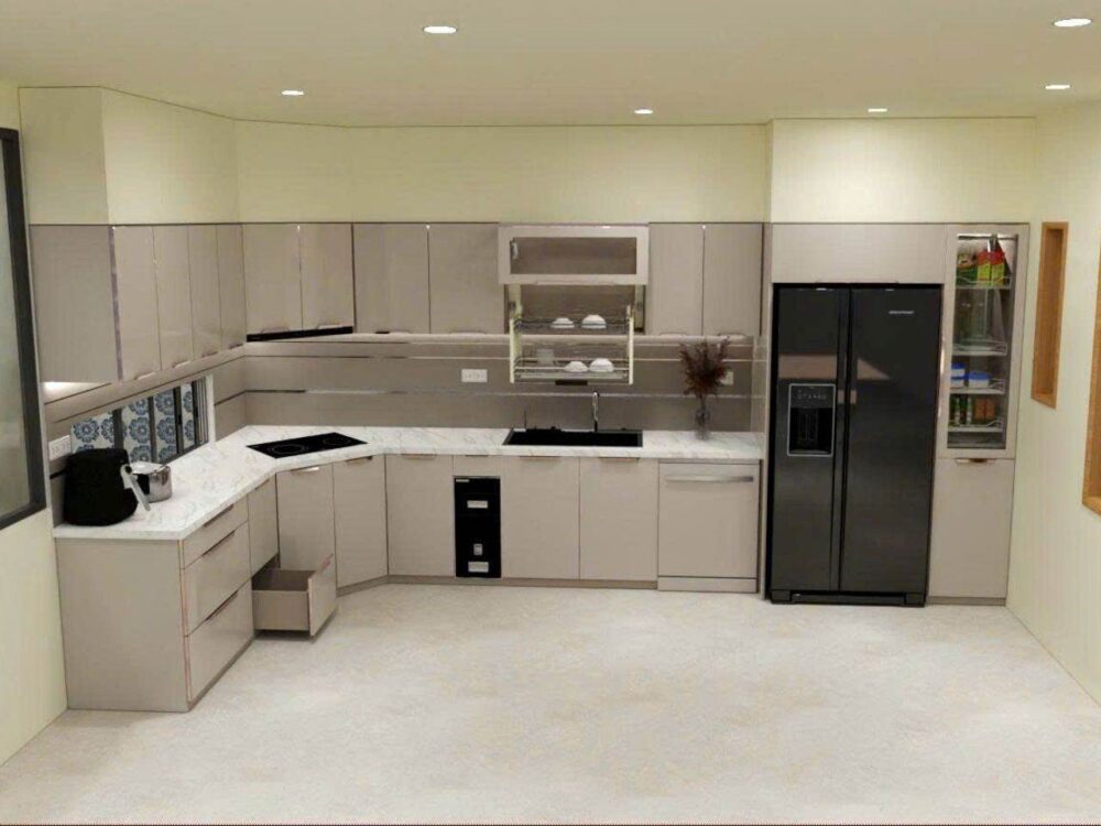 Tủ Bếp Góc Bát Giác