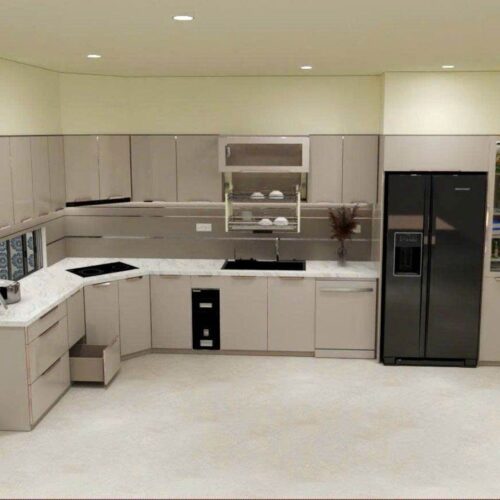 Tủ Bếp Góc Bát Giác