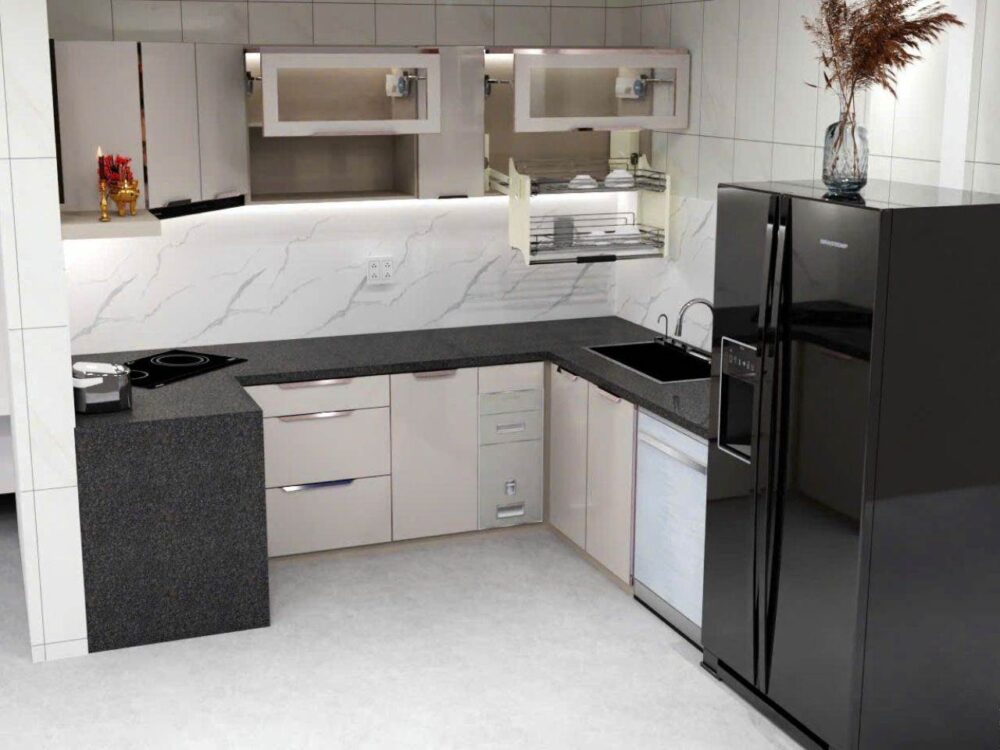 Tủ Bếp Góc Bát Giác