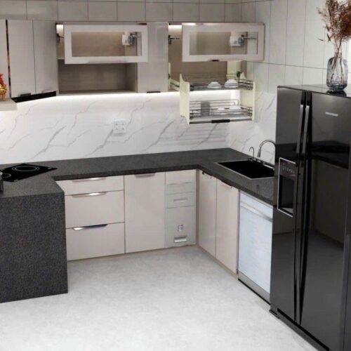 Tủ Bếp Góc Bát Giác