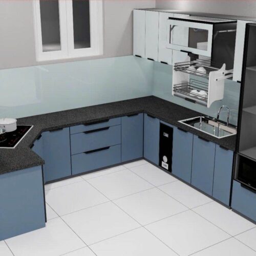 Tủ Bếp Góc Bát Giác