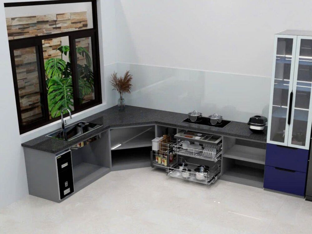 Tủ Bếp Góc Bát Giác
