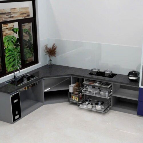 Tủ Bếp Góc Bát Giác