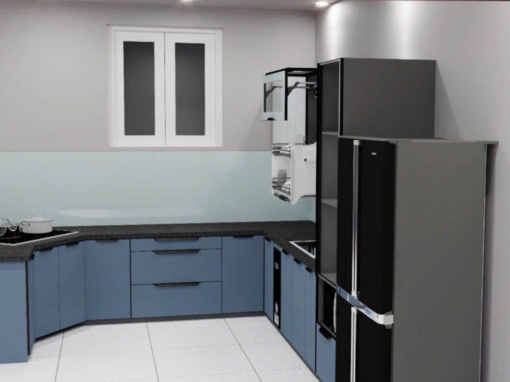 Tủ Bếp Góc Bát Giác