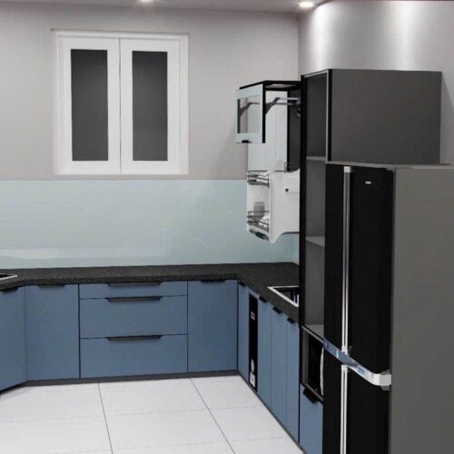 Tủ Bếp Góc Bát Giác