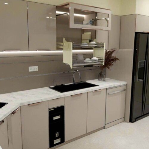 Tủ Bếp Góc Bát Giác