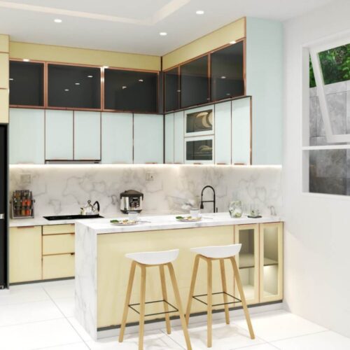 Tủ Bếp Nhôm Hệ