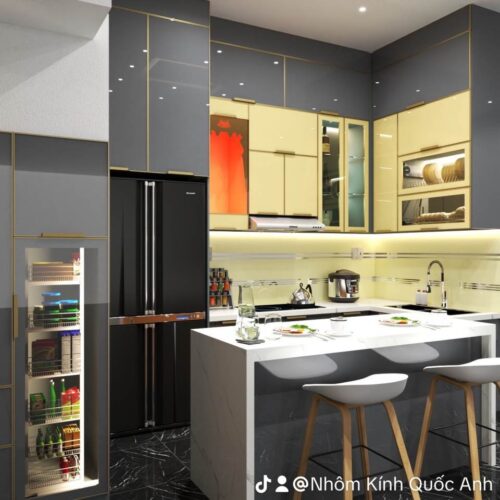 Tủ Bếp Nhôm Hợp Kim